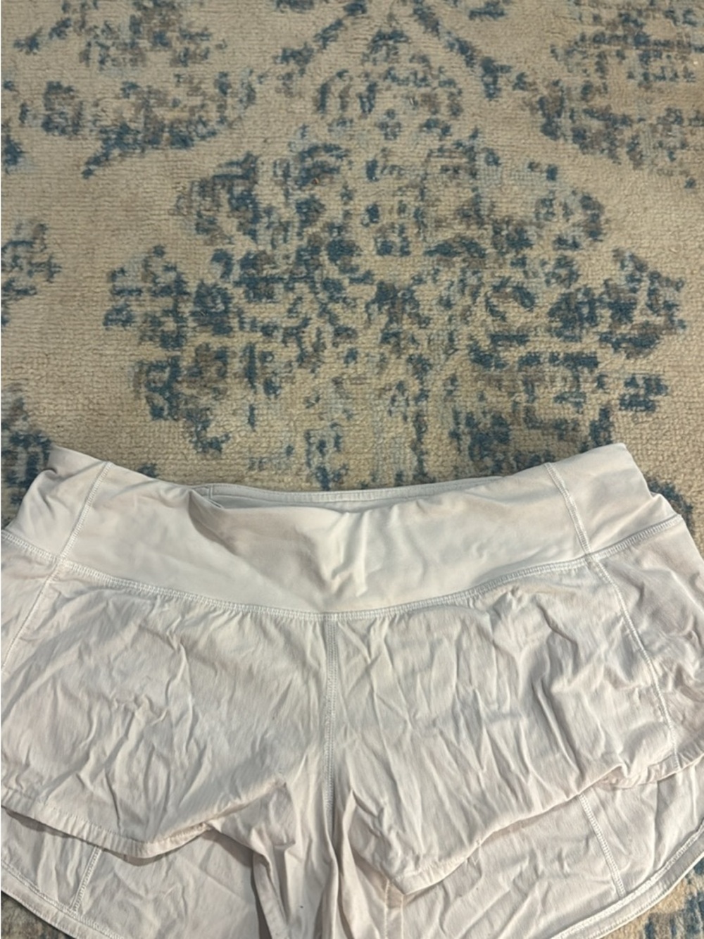 White Lululemon Women’s Micro Athletic Shorts